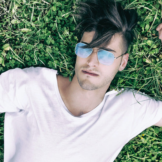 Occhiali da Sole uomo donna dp69 rettangolari in metallo DPS043-02