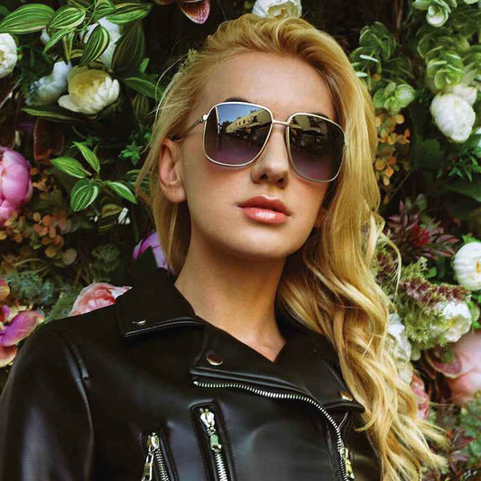 Occhiali da Sole uomo donna dp69 in metallo rettangolari DPS151-01