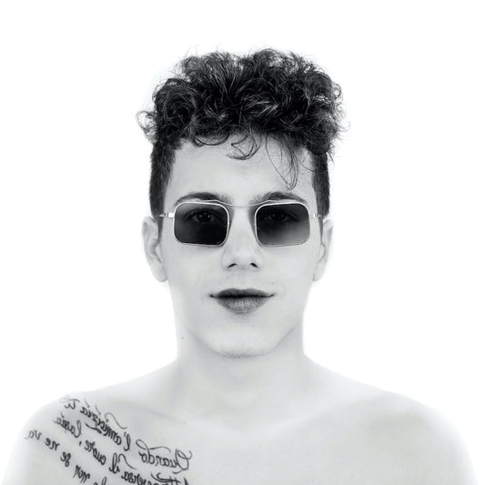 Occhiali da Sole uomo donna dp69 rettangolari in metallo DPS052-06