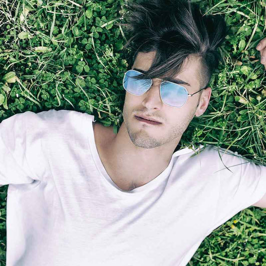 Occhiali da Sole uomo donna dp69 rettangolari in metallo DPS043-04