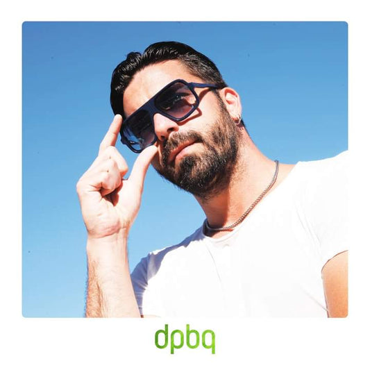 Occhiali da Sole uomo rettangolari dp69 in bio acetato trasparente DPS149-05