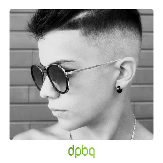 Occhiali da Sole uomo donna dp69 DPS064-52S in metallo e acetato forma rotonda