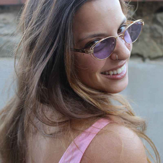 Occhiali da Sole donna dp69 ovali in metallo DPS119-26