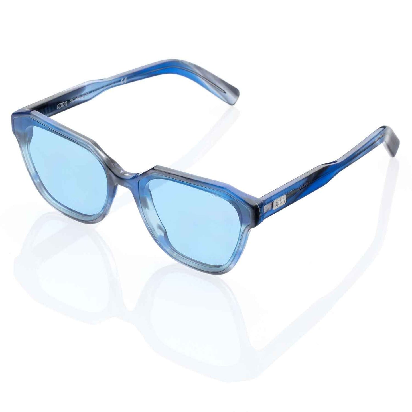 Occhiali da Sole donna dp69 esagonali in acetato blu DPS111-06