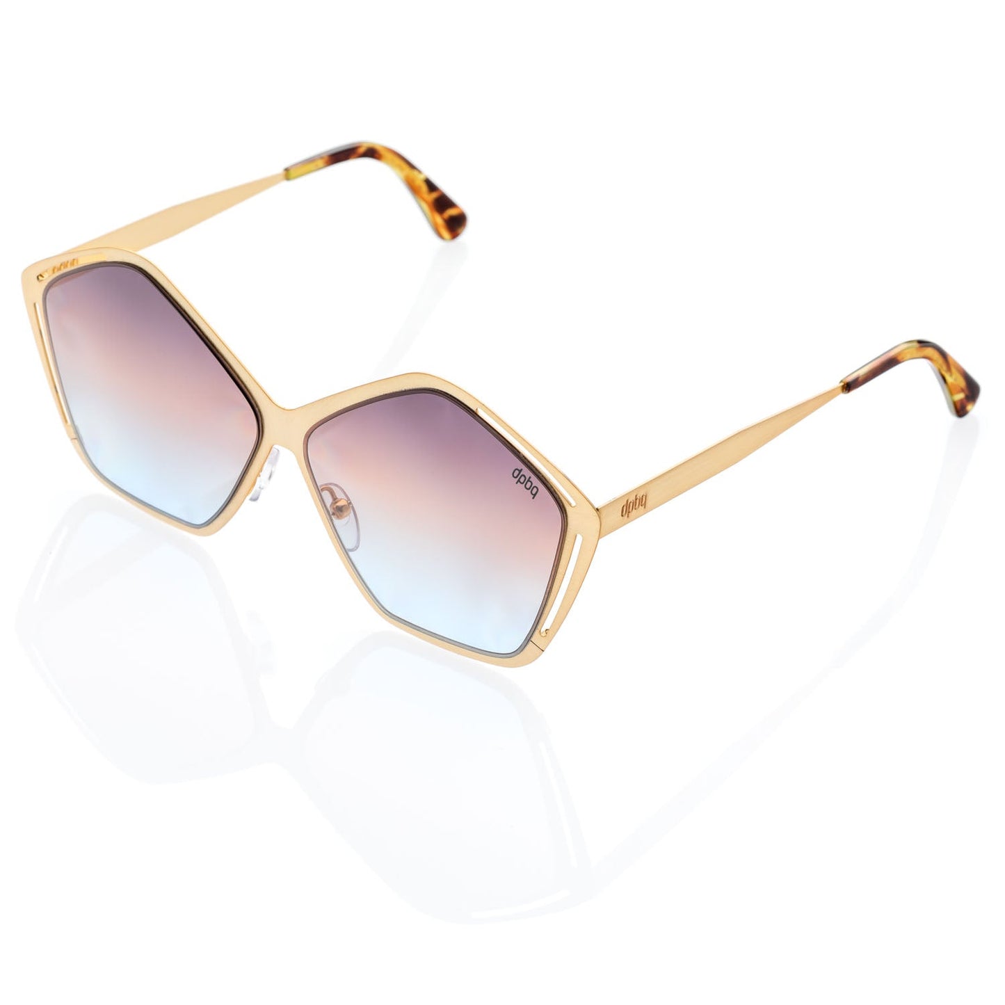 Occhiali da Sole donna dp69 in acciaio DPS099-07 forma pentagonale dp69 Eyewear