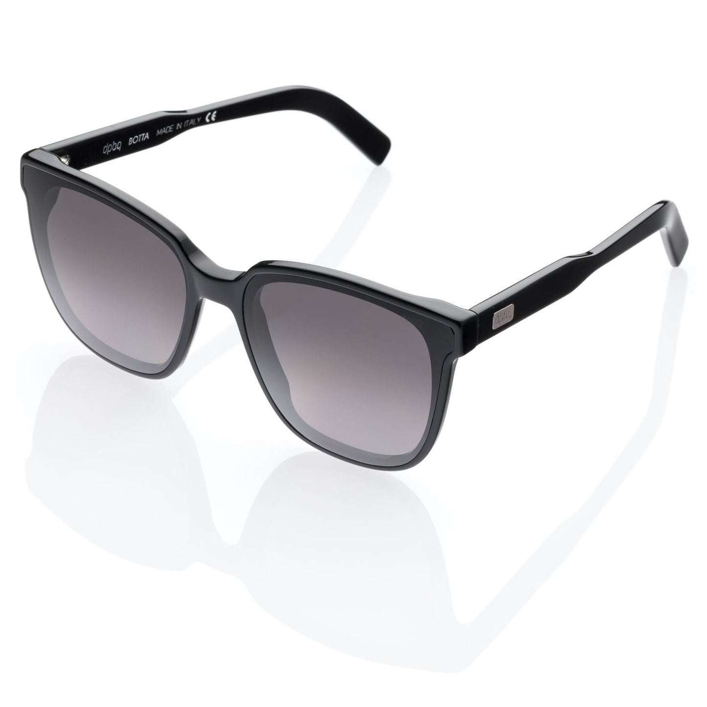 Occhiali da Sole donna rettangolari dp69 DPS109-01 in acetato nero dp69 Eyewear