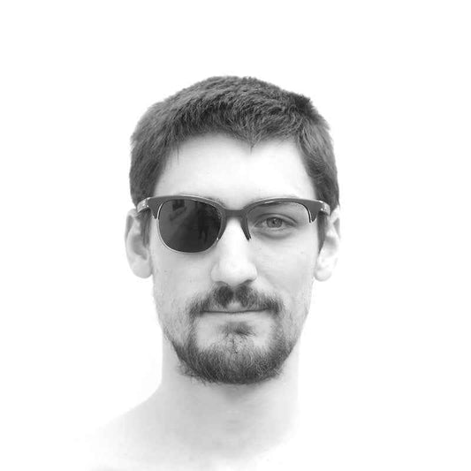 Occhiali da Sole uomo donna dp69 ovali in grilamid nero PG020-01