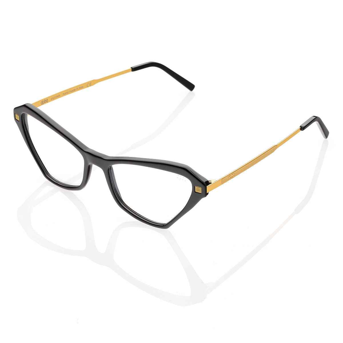 Occhiali da Vista donna dp69 a gatto in bio acetato nero DPV074-01