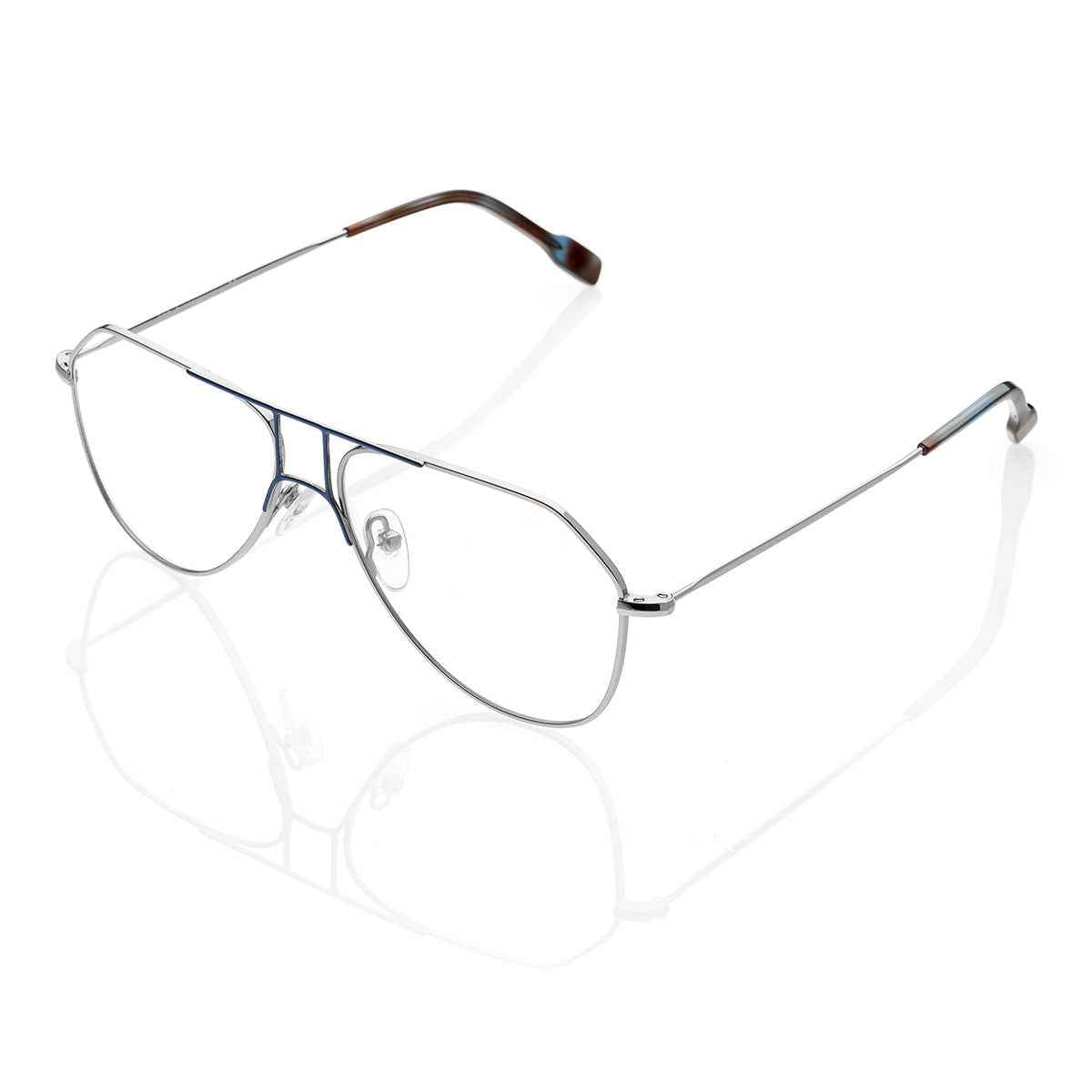 Occhiali da Vista uomo donna dp69 forma pilota in metallo DPV110-01