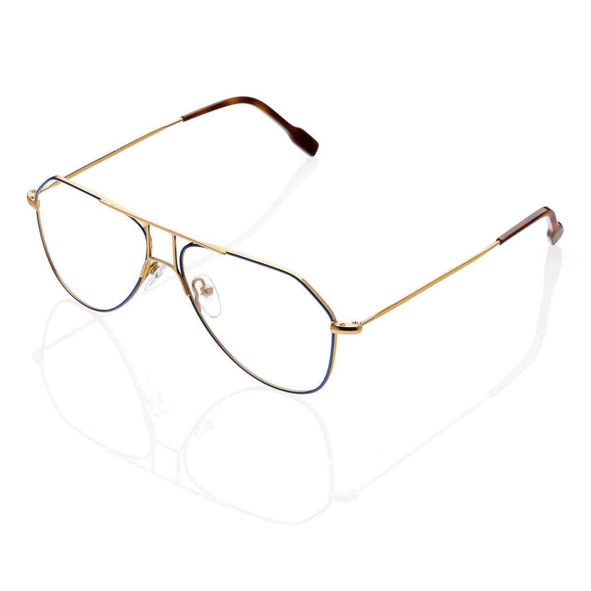 Occhiali da Vista uomo donna dp69 forma pilota in metallo DPV110-04