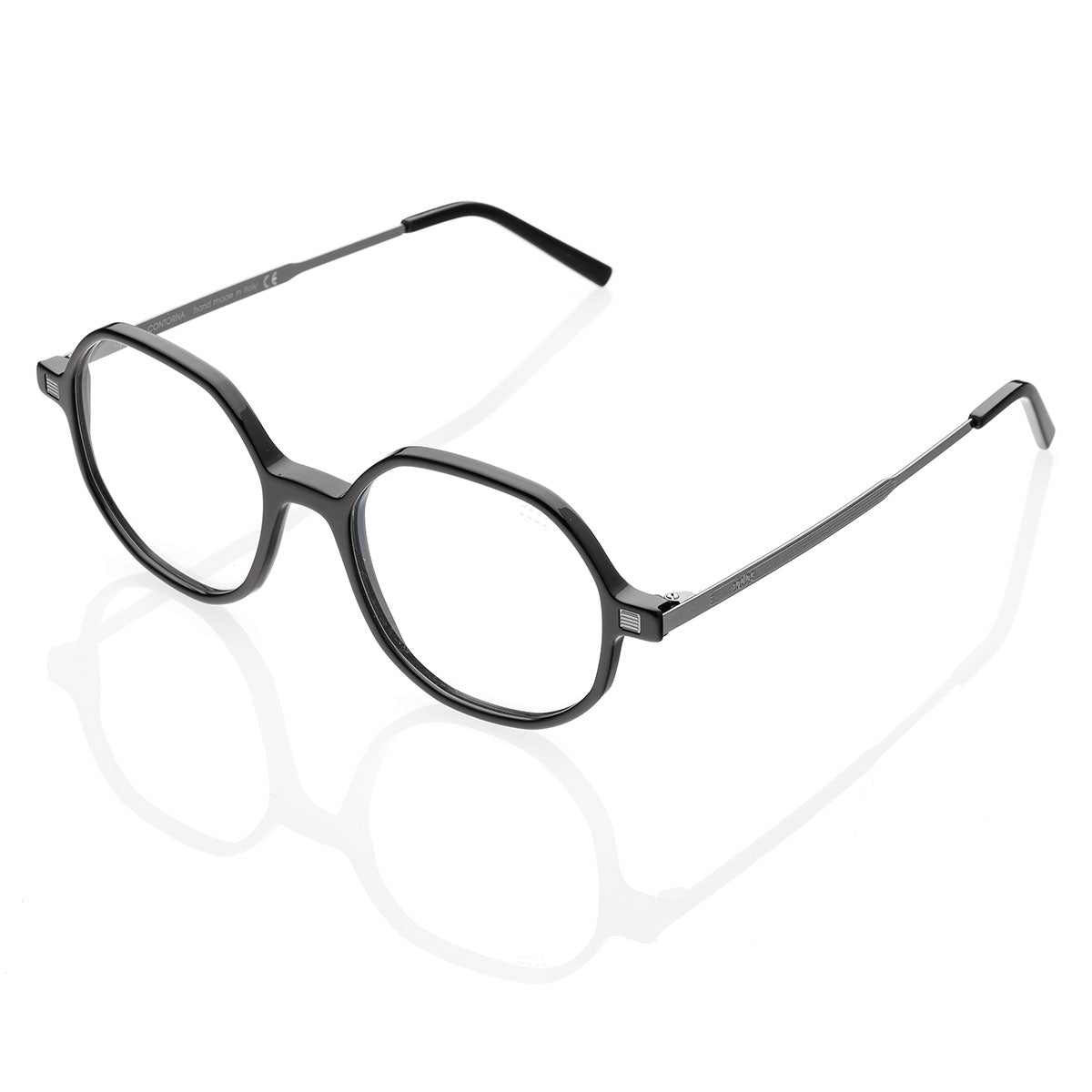 Occhiali da Vista uomo donna dp69 ottagonali in bio acetato neri DPV072-01 dp69 Eyewear
