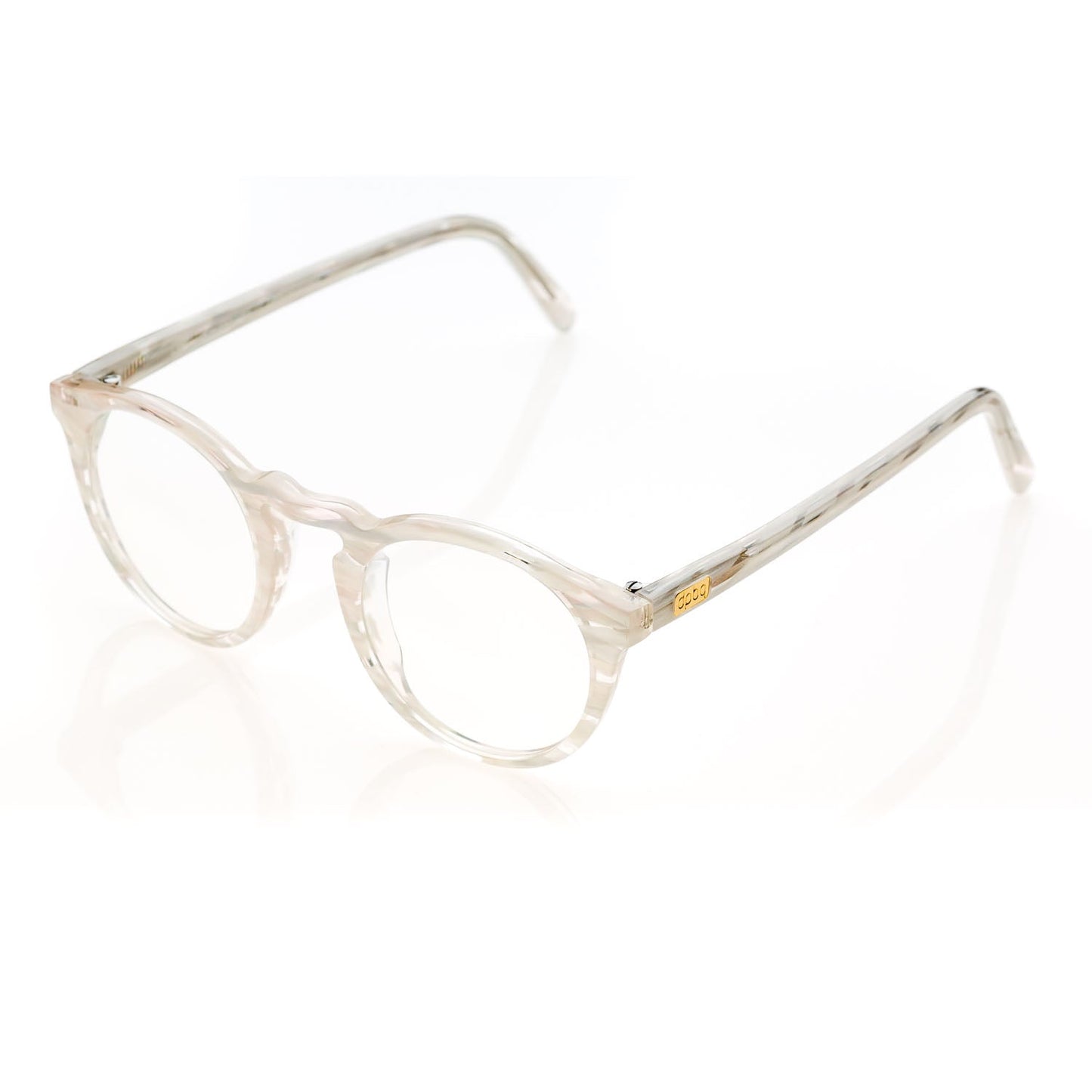Occhiali da Vista uomo donna dp69 tondi in acetato chiaro DPV013-09 dp69 Eyewear