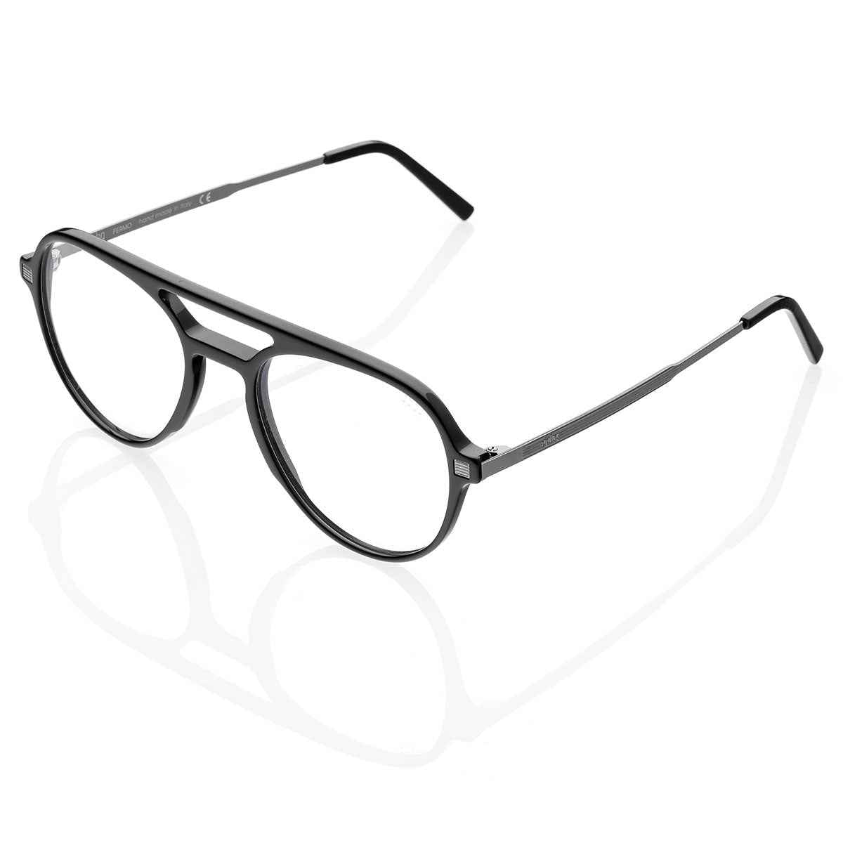 Occhiali da Vista uomo dp69 forma pilota in bio acetato neri DPV075-01