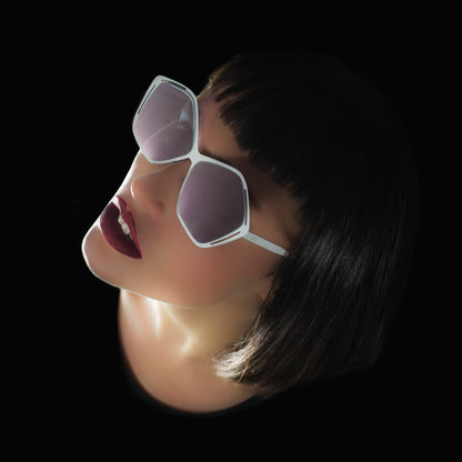 Woman sunglasses dp69 in steel DPS099-06 pentagonal shape