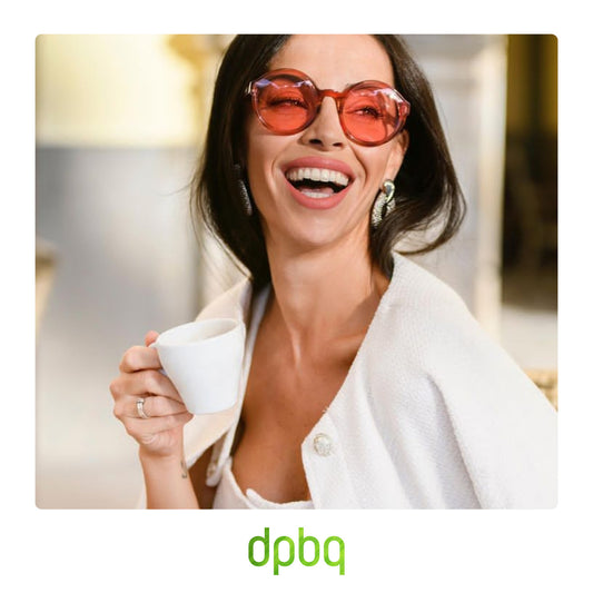 Gafas de sol de mujer redondas dp69 DPS110-06 de acetato