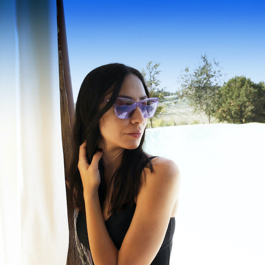 Woman sunglasses dp69 cat shape in bio acetate DPS147-05