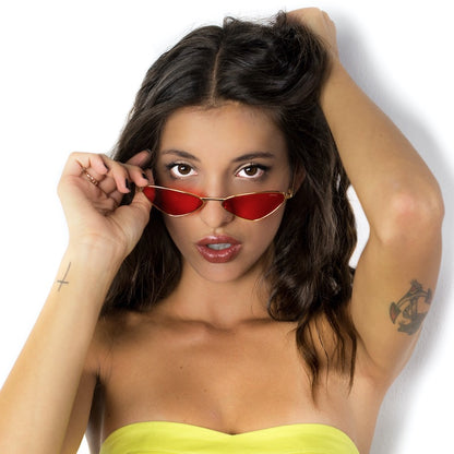 Woman dp69 triangular sunglasses in metal DPS117-07