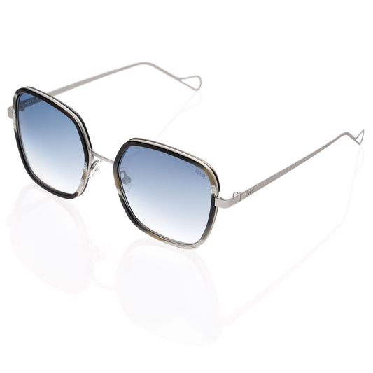 Women's dp69 square sunglasses in metal and acetate DPS078-03