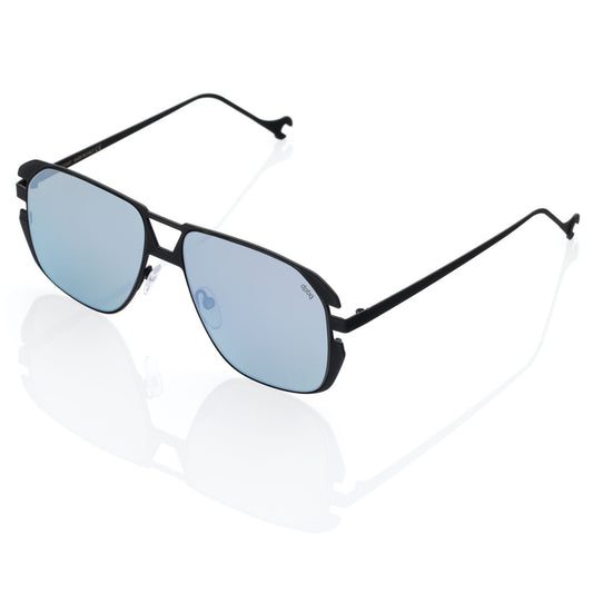 Occhiali da Sole uomo dp69 nero in acciaio forma aviatore  DPS130-03 dp69 Eyewear