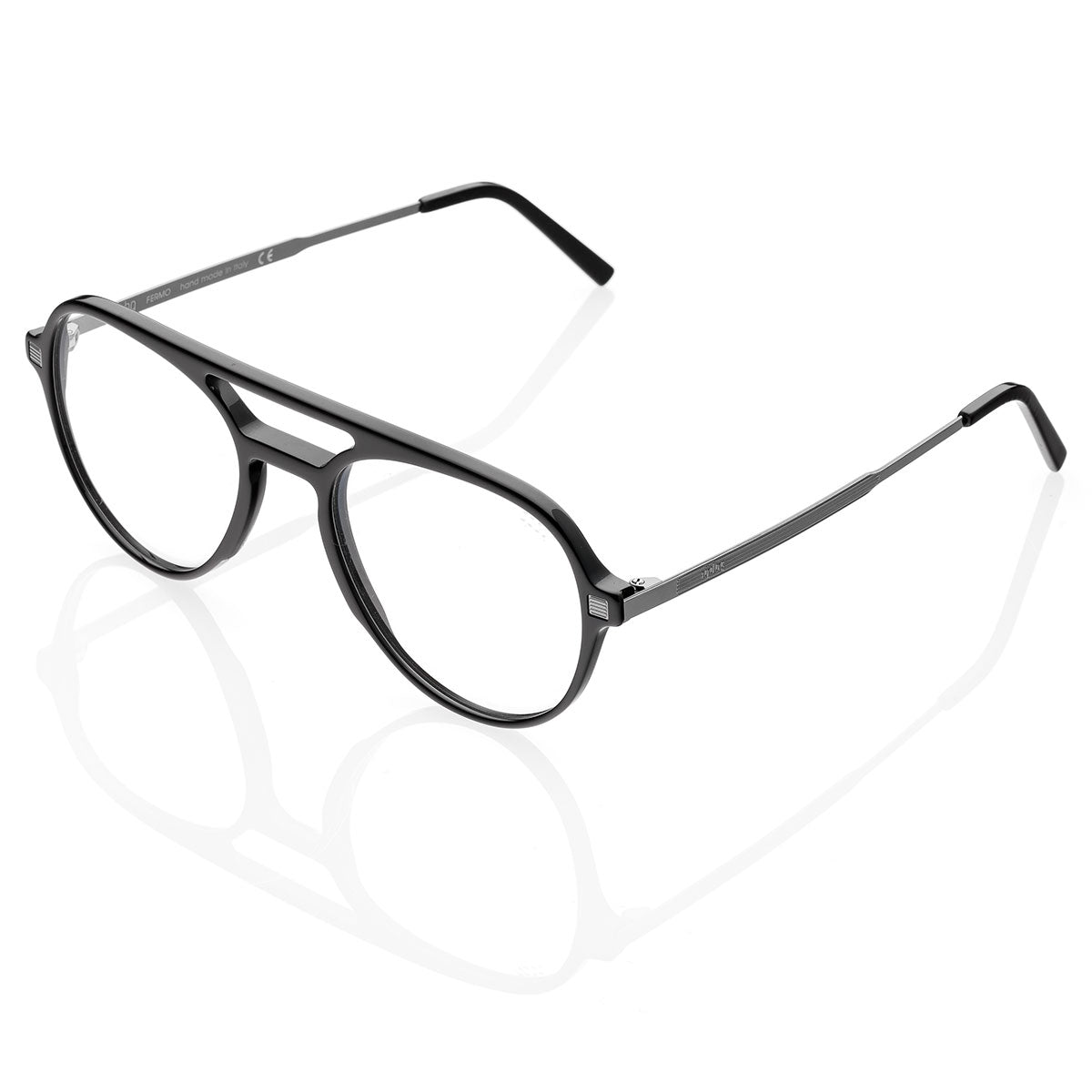 Occhiali da Vista uomo dp69 forma pilota in bio acetato neri  DPV075-01 dp69 Eyewear